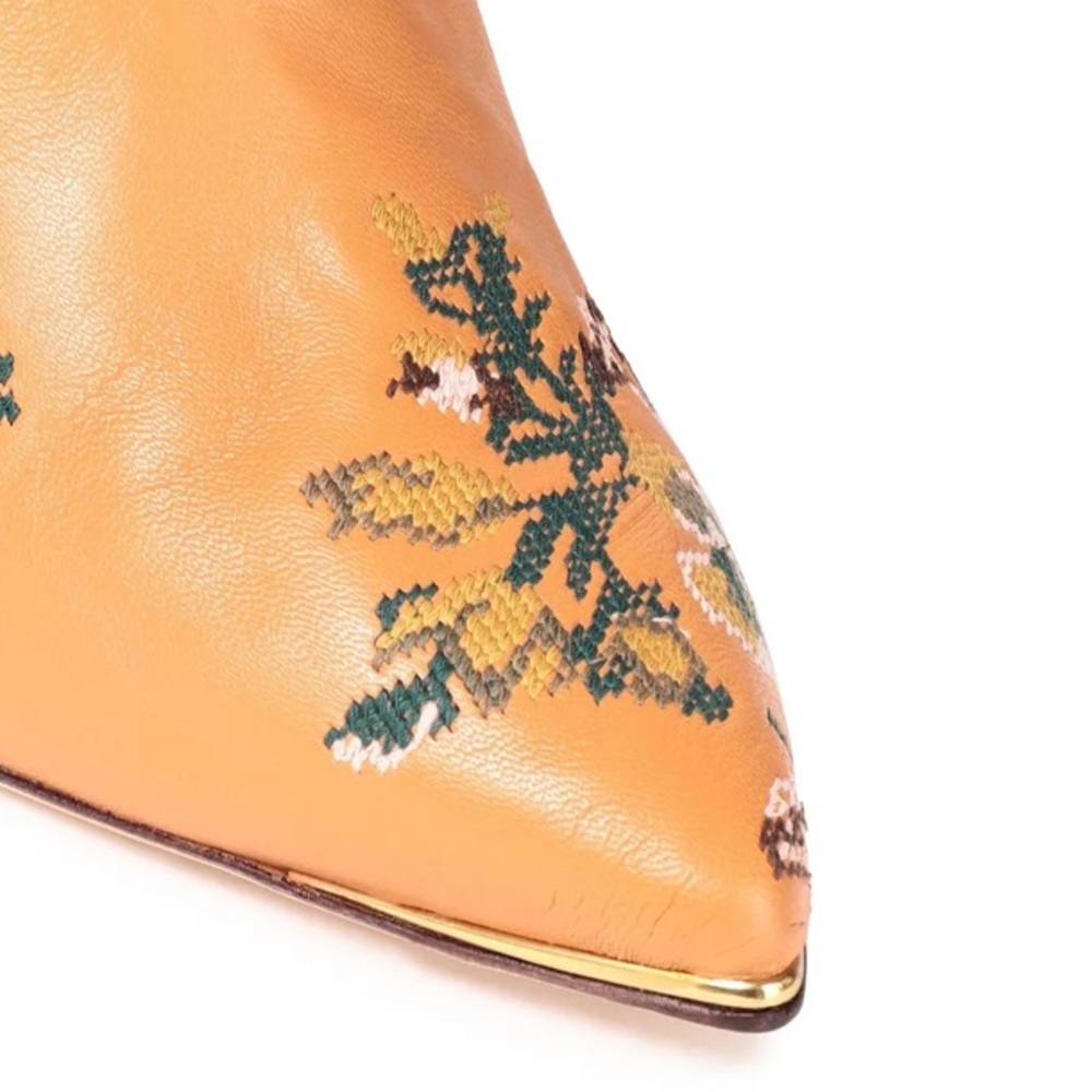 NWB Tory Burch Lila 90 Gathered Embroidered OTK Boot - Picture 6 of 9